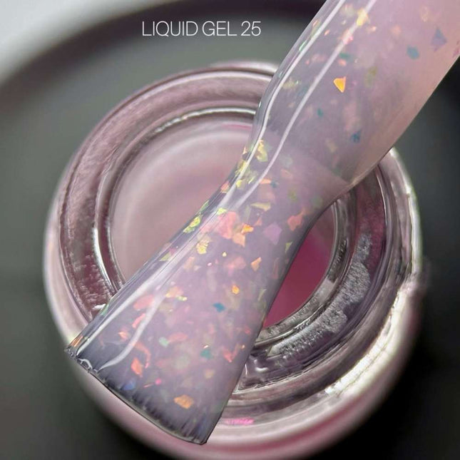 Saga Liquid Gel č. 18 Hlboká béžová s trblietkami 15ml