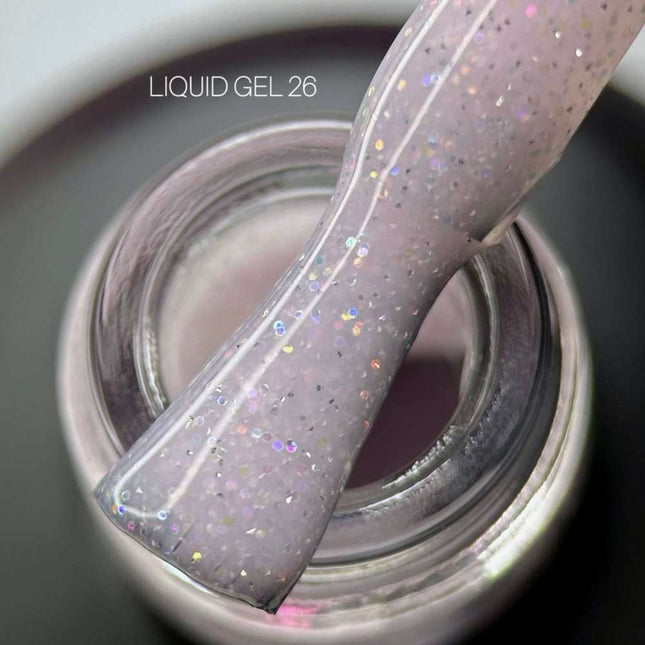 Saga Liquid Gel č. 18 Hlboká béžová s trblietkami 15ml
