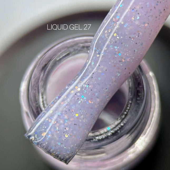 Saga Liquid Gel č. 27 Ametyst s trblietkami 15 ml