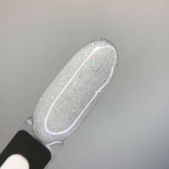 Saga Liquid Gel №29 Milky gray with sparkles 15ml