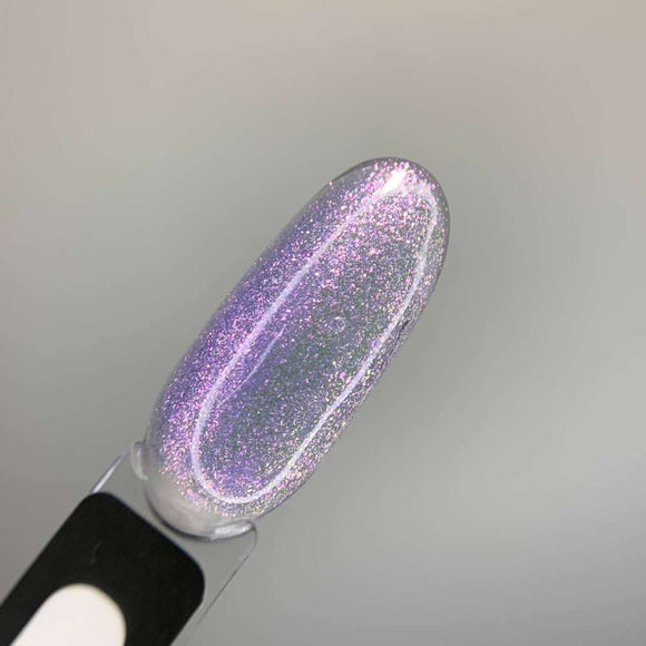 Saga Liquid Gel №46 Clear with violet-purple small foil 15ml