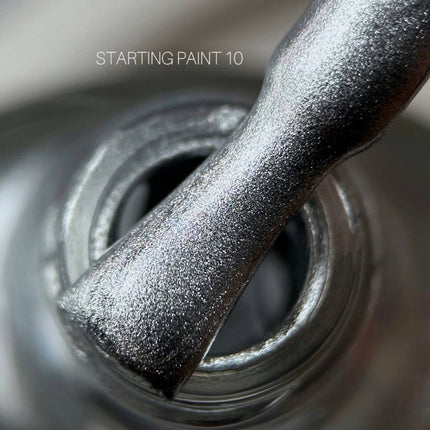 Stamping Farbe Nr. 10 Silber 8ml Saga Professional