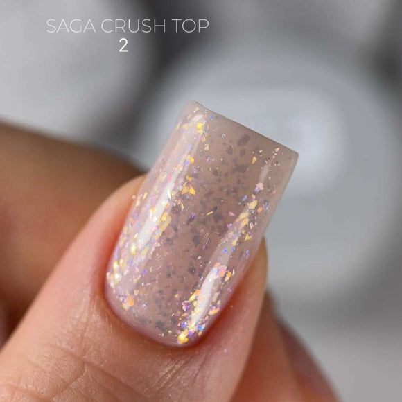 Saga Decklack Crush №02 mit holografischer Folie 9ml