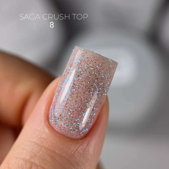 Saga Capa superior Crush №08 con destellos acuáticos camaleónicos 9ml