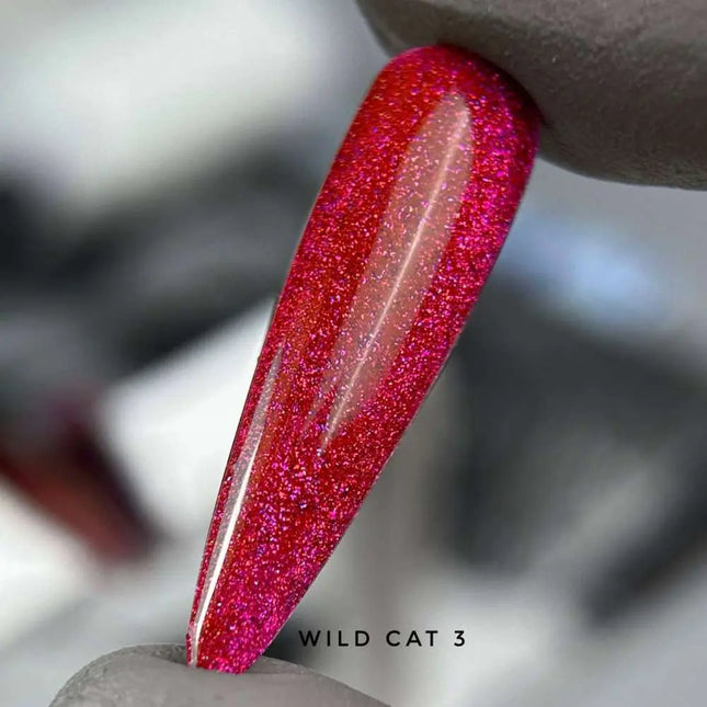 Saga Cat Eye Wild №3 Red Pink Purple 9ml