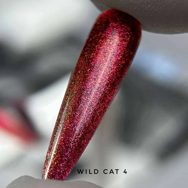 Saga Cat Eye Wild №4 Cherry Purple Gold 9ml