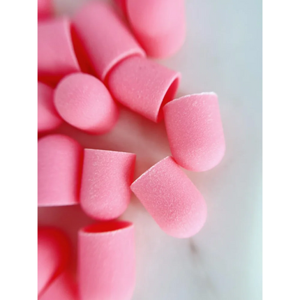 Sand cap - 10*15mm Size:S set 5 pcs - Pink 180 grit - Sanding caps