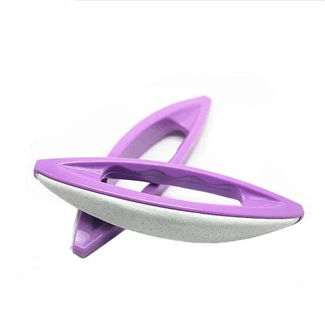 Sheepskin File Polishing Wax Brush (purple) - Nail dust brush