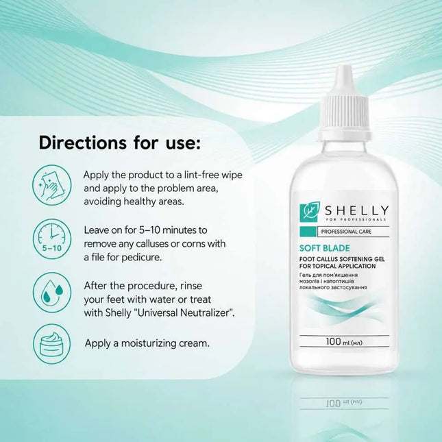Gel queratolítico para uso local Soft Blade Shelly 100 ml