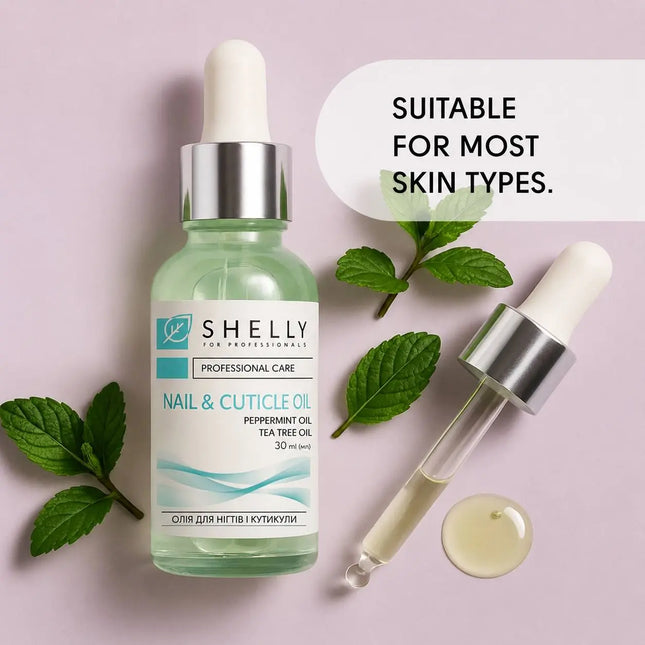 Aceite para uñas y cutículas Menta y Árbol de Té Shelly 30 ml