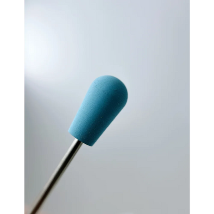 Silicon Drill Bit Polisher Pear Blue 800 grit - Silicone drill bit polishers