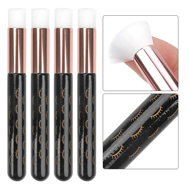 Small brush for cleaning eyelashes - Black - Eyebrow and eyelash brushes