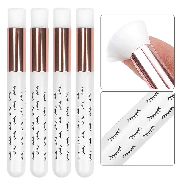 Small brush for cleaning eyelashes - White - Eyebrow and eyelash brushes