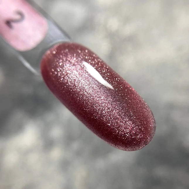 Edlen Efecto ojo de gato Sparkle №2 Rojo granate 9ml