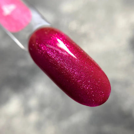 Edlen Katzenaugen-Glitzer Nr. 4 Himbeere 9ml