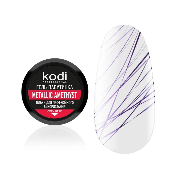 Spider Gel Metallic Amethyst 4 ml Kodi Professional - Spider gel