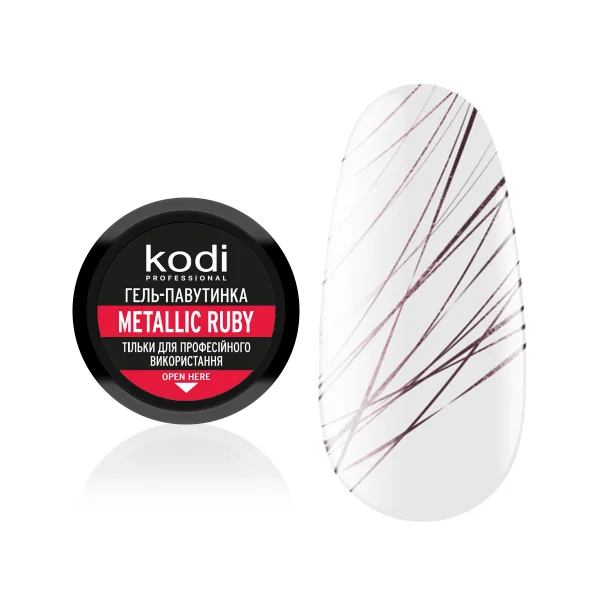 Spider Gel Metallic Ruby 4 ml Kodi Professional - Spider gel