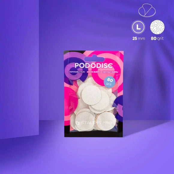 Disposable files for pedicure disc Staleks PODODISC L 80 grit 50pcs