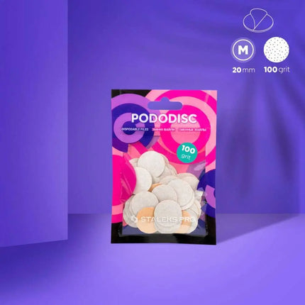 Disposable files for Pedicure Disc Staleks PODODISC M 100 grit 50pcs