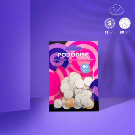 Lime usa e getta per pedicure disco Staleks PODODISC S grana 80 50 pezzi