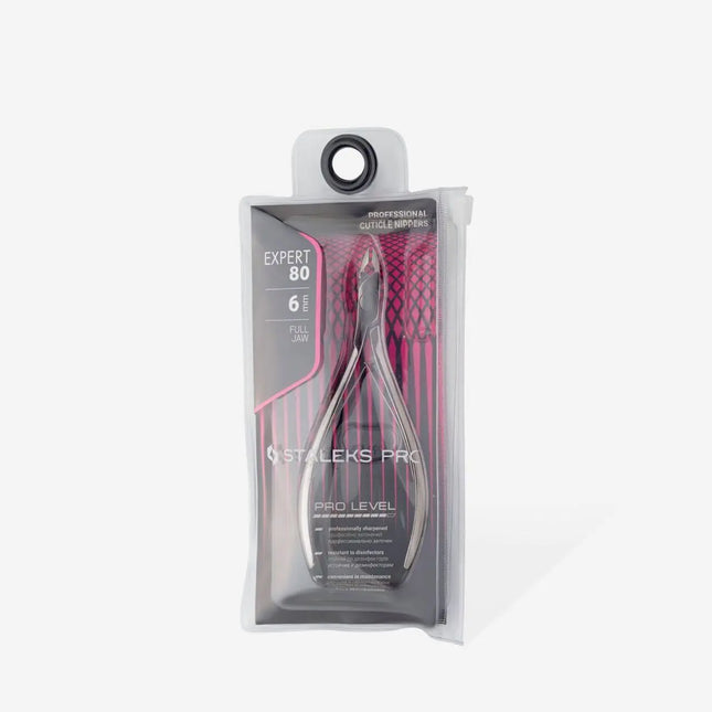 Clești pentru cuticule Staleks Expert 80, 6 mm