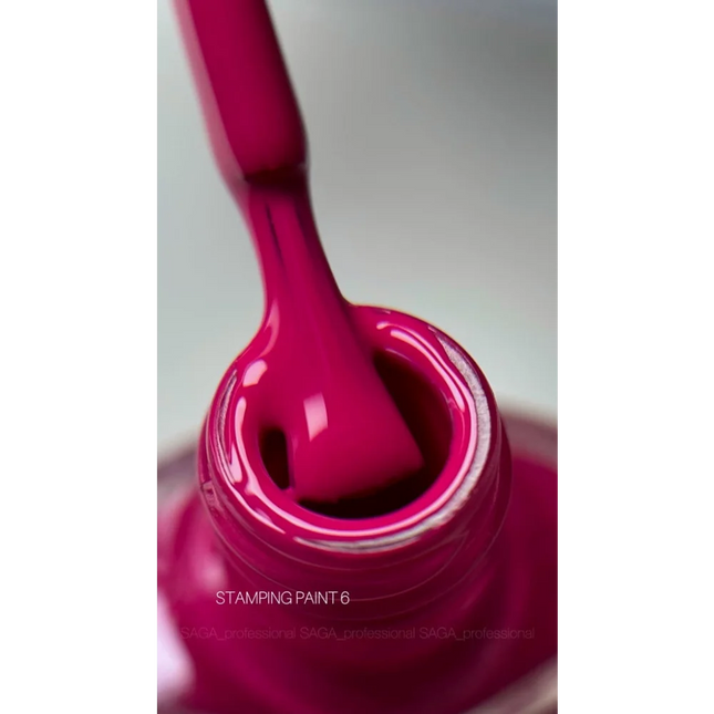 Stamping Paint №6 8ml Saga Professional - Stamping Paint
