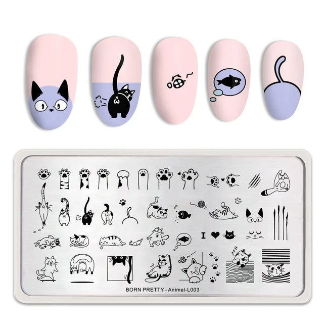 Stamping plate BORN PRETTY - Animal-L003 - Stamping Plate
