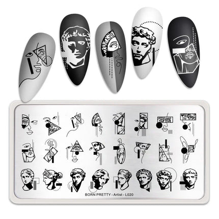 Stamping plate BORN PRETTY-Artist-L020 - Stamping Plate