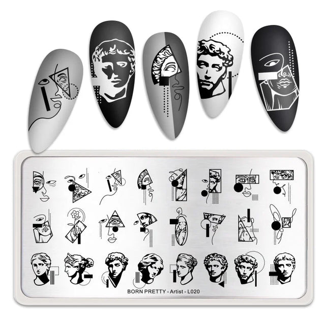 Stamping plate BORN PRETTY-Artist-L020 - Stamping Plate