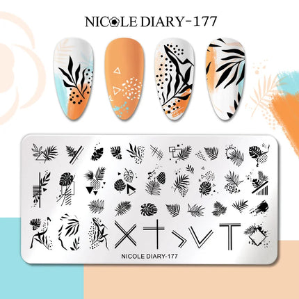 Stamping plate NICOLE DIARY-177 - Stamping Plate