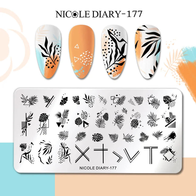 Stamping plate NICOLE DIARY-177 - Stamping Plate