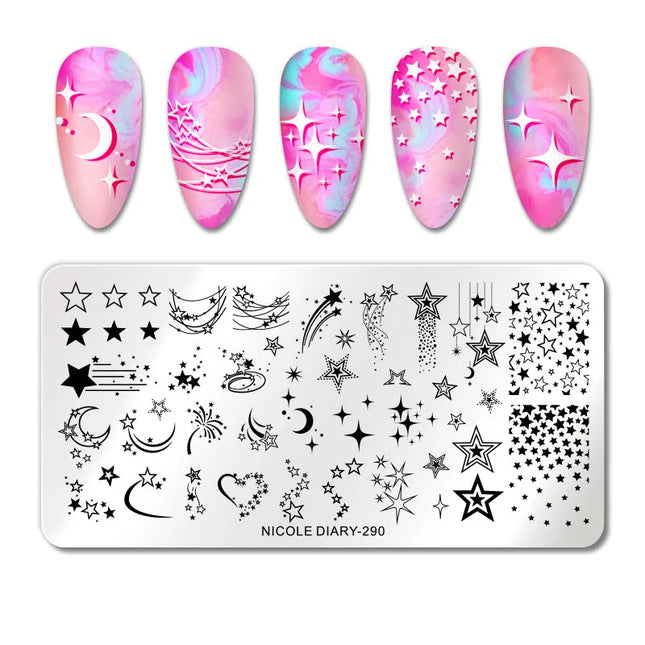 Stamping plate NICOLE DIARY-290 - Stamping Plate