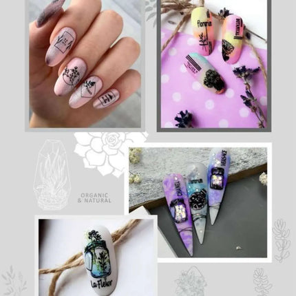 Taki Da Stamping Plate №16 Florarium
