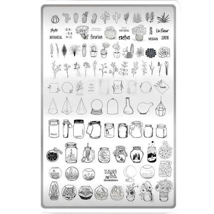 Taki Da Stamping Plate №16 Florarium
