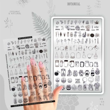 Taki Da Stamping Plate №16 Florarium
