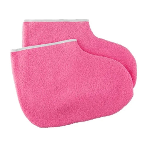 Terry cloth booties 1 pair - Pink - Gloves terry
