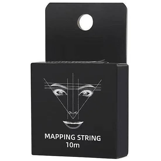 Thread for marking eyebrows Customs Mapping String 10 m - Black - Eyebrow marking thread