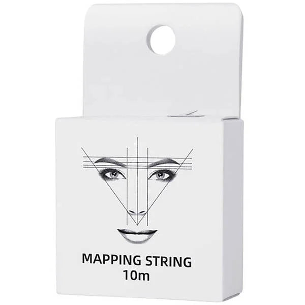 Thread for marking eyebrows Customs Mapping String 10 m - White - Eyebrow marking thread