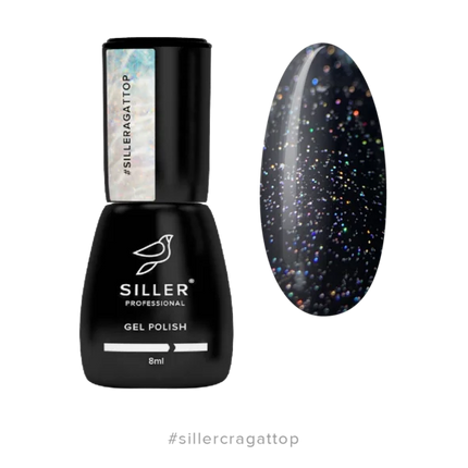 Top AGAT No Wipe 8 ml Siller - Top Coat