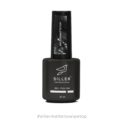 Top MATTE No Wipe 15 ml Siller - Top Coat