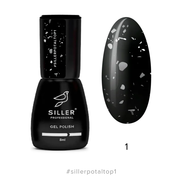 Top Potal №1 (silver) 8 ml Siller - Top Coat